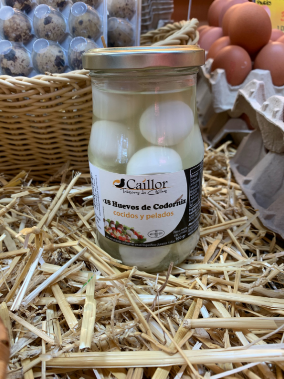 BOTE huevos de codorniz cocidos y pelados