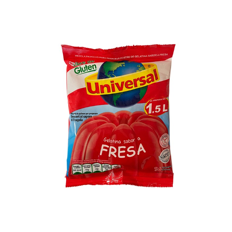 Gelatina fresa UNIVERSAL (Mediana)