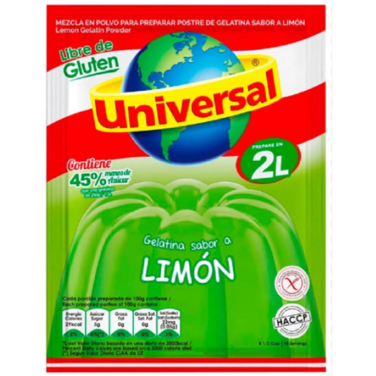 Gelatina limón UNIVERSAL (Mediana)