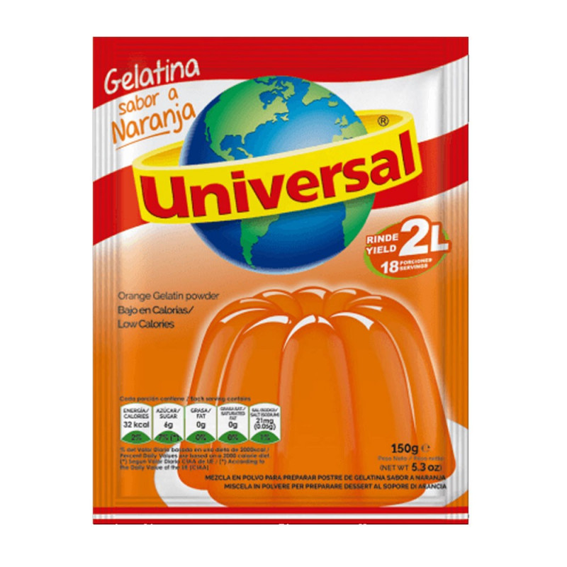 Gelatina naranja UNIVERSAL