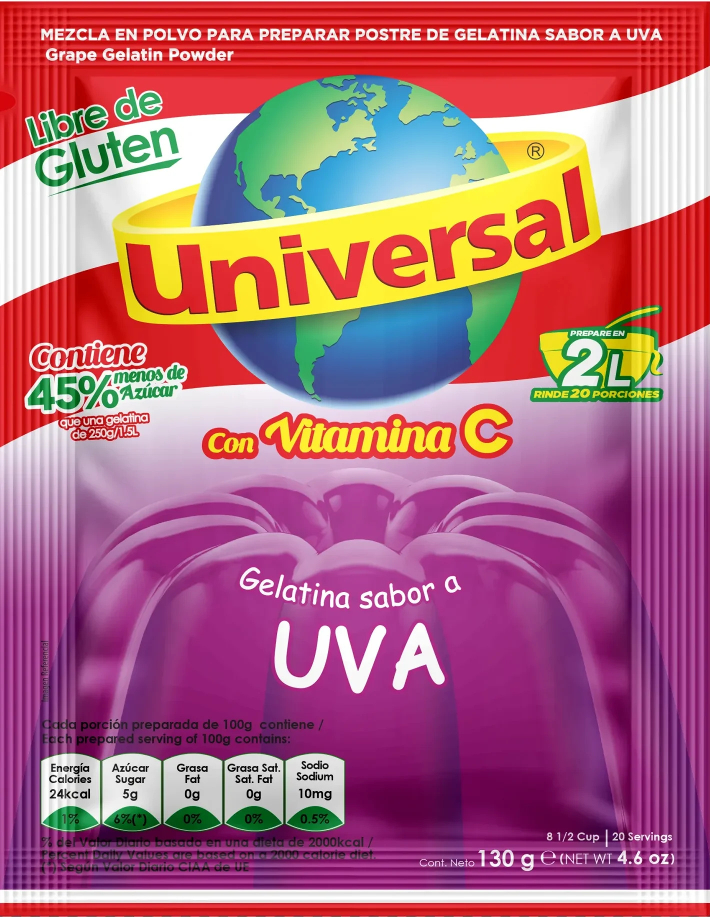 Gelatina uva UNIVERSAL